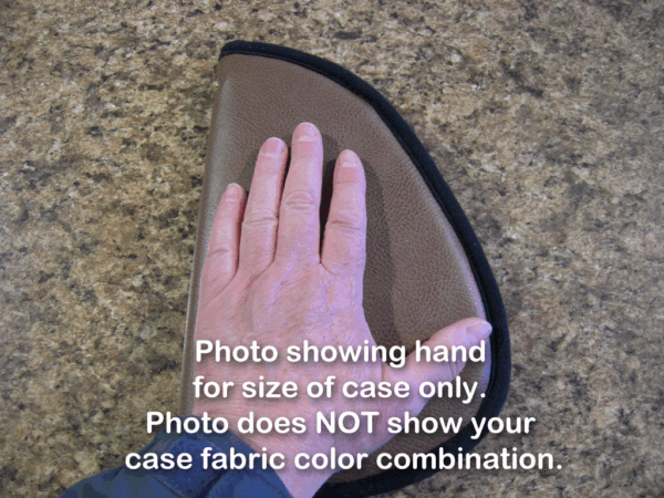 Vinyl Soft Sided Plush Padded Zippered Case Pistol Gun Rug for small handgun - Image 9